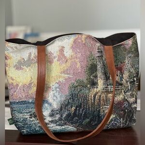 Thomas Kinkade Elegant Tapestry Tote Bag